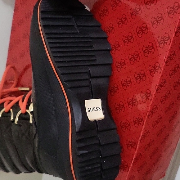 Guess Tall Winter Tie Up Boots - Picture 12 of 12